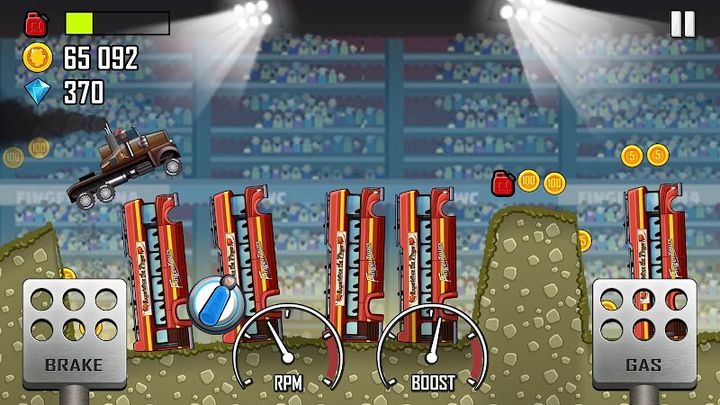 Hình ảnh Hill Climb Racing Hack Kim Cương và Vàng