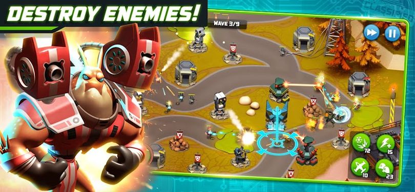 Hình ảnh Alien Creeps - Phòng thủ tháp Hack All Heroes Unlocked