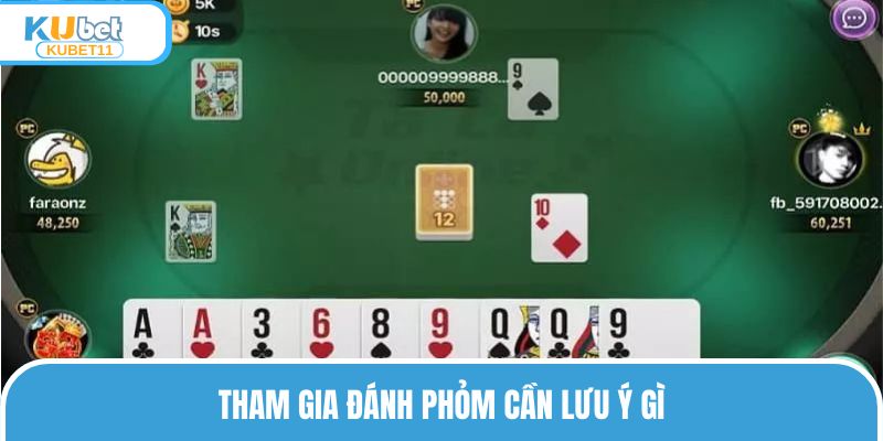Tham gia đánh phỏm cần lưu ý gì
