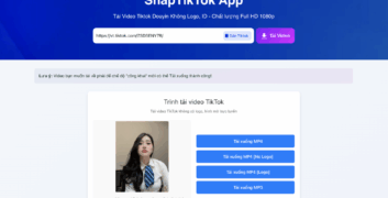 Dán đường link video TikTok vào hệ thống